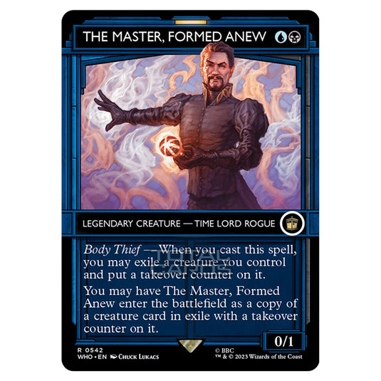 Magic The Gathering - Universes Beyond - Doctor Who - The Master, Formed Anew (TARDIS Showcase) - 0542