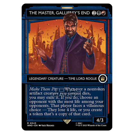 Magic The Gathering - Universes Beyond - Doctor Who - The Master, Gallifrey's End (TARDIS Showcase) - 0543