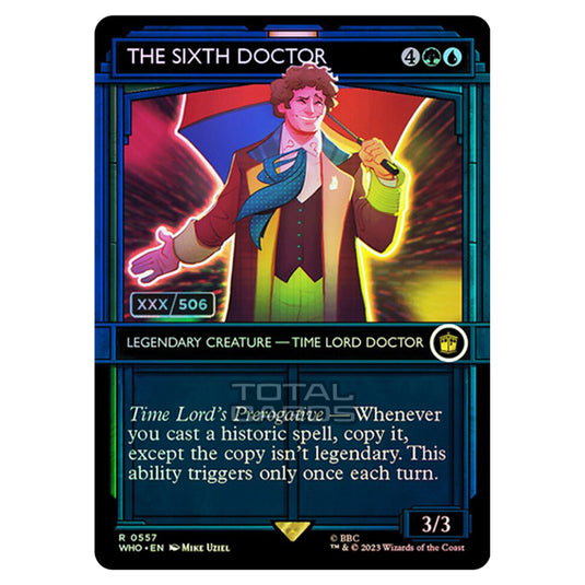 Magic The Gathering - Universes Beyond - Doctor Who - The Sixth Doctor (TARDIS Showcase) - 0557a