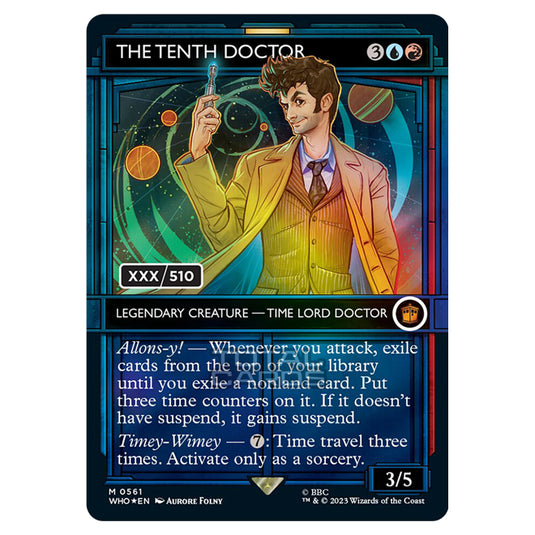 Magic The Gathering - Universes Beyond - Doctor Who - The Tenth Doctor (TARDIS Showcase) - 0561a