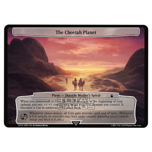 Magic The Gathering - Universes Beyond - Doctor Who - The Cheetah Planet (Planar Card) - 0574