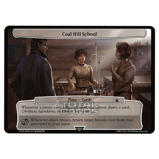 Magic The Gathering - Universes Beyond - Doctor Who - Coal Hill School (Planar Card) - 0576