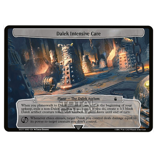 Magic The Gathering - Universes Beyond - Doctor Who - Dalek Intensive Care (Planar Card) - 0577