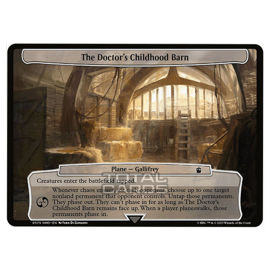 Magic The Gathering - Universes Beyond - Doctor Who - The Doctor's Childhood Barn (Planar Card) - 0579