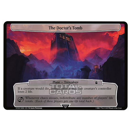 Magic The Gathering - Universes Beyond - Doctor Who - The Doctor's Tomb (Planar Card) - 0580