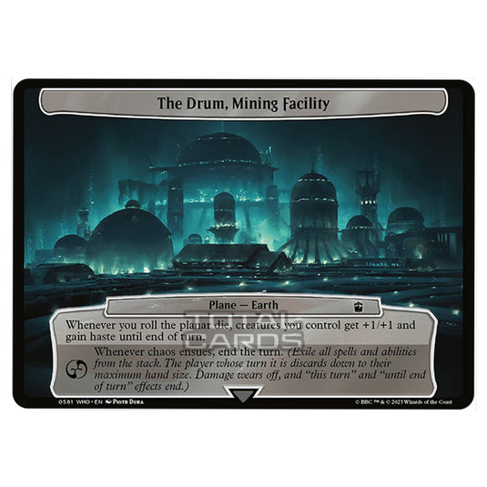 Magic The Gathering - Universes Beyond - Doctor Who - The Drum, Mining Facility (Planar Card) - 0581