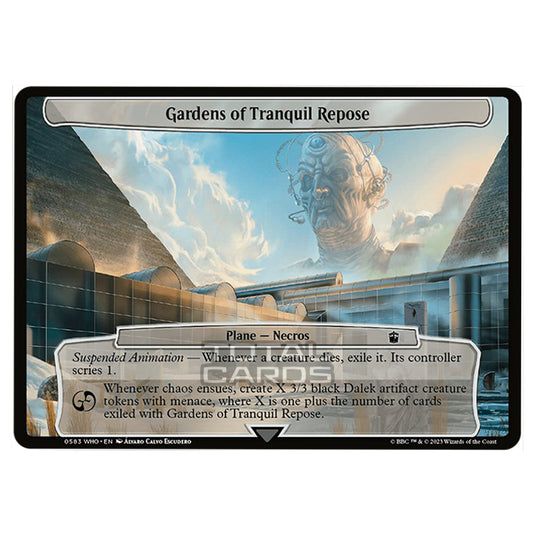 Magic The Gathering - Universes Beyond - Doctor Who - Gardens of Tranquil Repose (Planar Card) - 0583