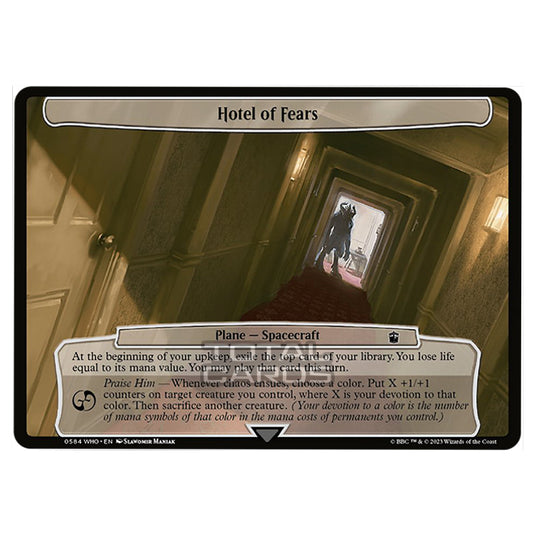 Magic The Gathering - Universes Beyond - Doctor Who - Hotel of Fears (Planar Card) - 0584