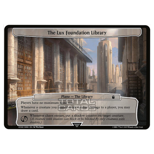 Magic The Gathering - Universes Beyond - Doctor Who - The Lux Foundation Library (Planar Card) - 0588