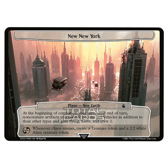 Magic The Gathering - Universes Beyond - Doctor Who - New New York (Planar Card) - 0592