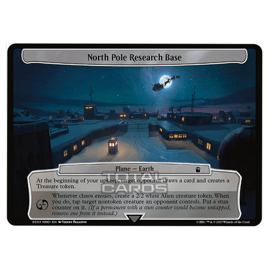 Magic The Gathering - Universes Beyond - Doctor Who - North Pole Research Base (Planar Card) - 0593