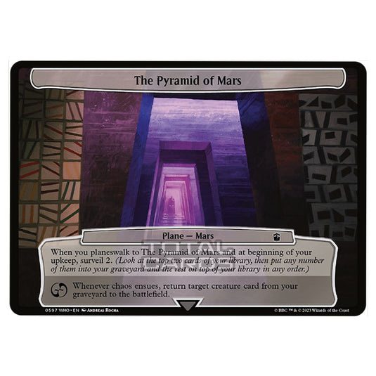 Magic The Gathering - Universes Beyond - Doctor Who - The Pyramid of Mars (Planar Card) - 0597