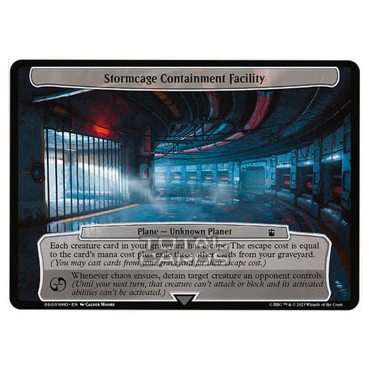 Magic The Gathering - Universes Beyond - Doctor Who - Stormcage Containment Facility (Planar Card) - 0600