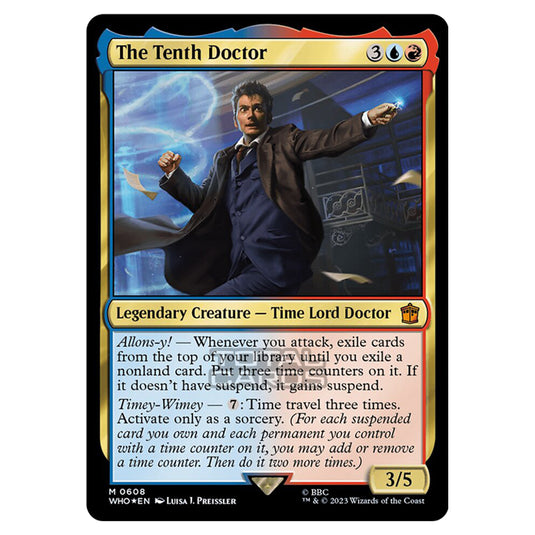 Magic The Gathering - Universes Beyond - Doctor Who - The Tenth Doctor (Surge Foil) - 0608