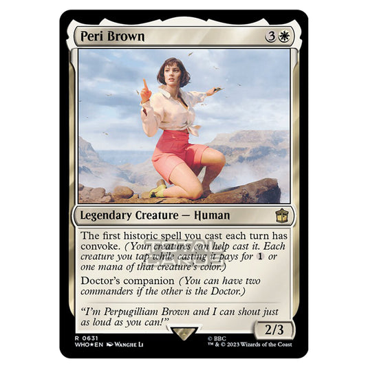 Magic The Gathering - Universes Beyond - Doctor Who - Peri Brown (Surge Foil) - 0631