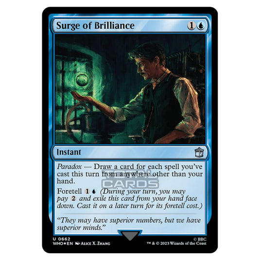 Magic The Gathering - Universes Beyond - Doctor Who - Surge of Brilliance (Surge Foil) - 0662