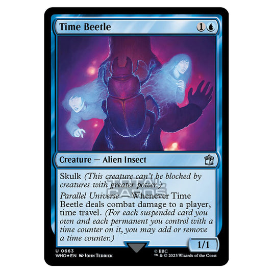 Magic The Gathering - Universes Beyond - Doctor Who - Time Beetle (Surge Foil) - 0663