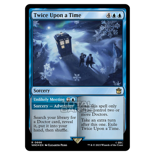 Magic The Gathering - Universes Beyond - Doctor Who - Twice Upon a Time // Unlikely Meeting (Surge Foil) - 0666