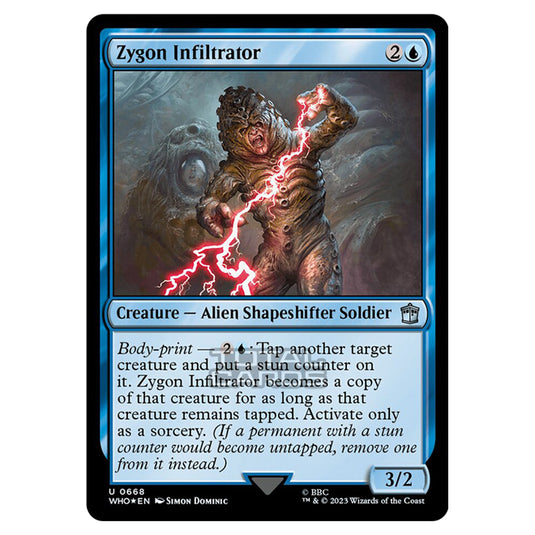 Magic The Gathering - Universes Beyond - Doctor Who - Zygon Infiltrator (Surge Foil) - 0668