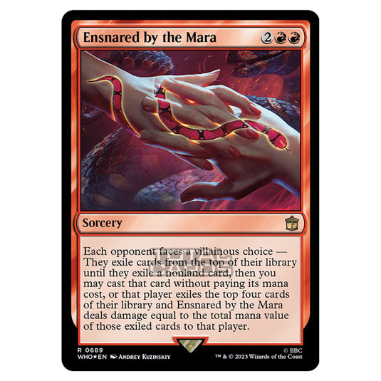 Magic The Gathering - Universes Beyond - Doctor Who - Ensnared by the Mara (Surge Foil) - 0689