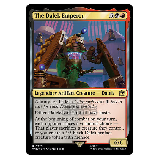 Magic The Gathering - Universes Beyond - Doctor Who - The Dalek Emperor (Surge Foil) - 0725
