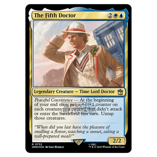 Magic The Gathering - Universes Beyond - Doctor Who - The Fifth Doctor (Surge Foil) - 0732