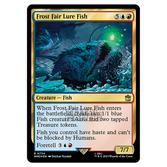 Magic The Gathering - Universes Beyond - Doctor Who - Frost Fair Lure Fish (Surge Foil) - 0734