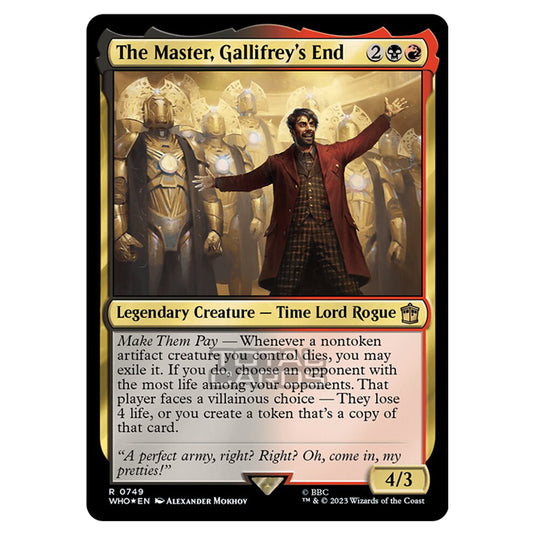 Magic The Gathering - Universes Beyond - Doctor Who - The Master, Gallifrey's End (Surge Foil) - 0749