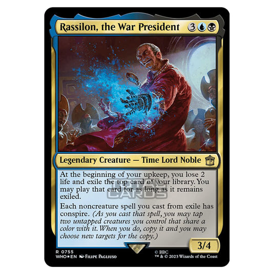 Magic The Gathering - Universes Beyond - Doctor Who - Rassilon, the War President (Surge Foil) - 0755