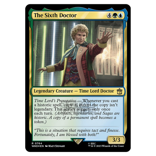 Magic The Gathering - Universes Beyond - Doctor Who - The Sixth Doctor (Surge Foil) - 0764