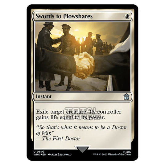 Magic The Gathering - Universes Beyond - Doctor Who - Swords to Plowshares (Surge Foil) - 0803