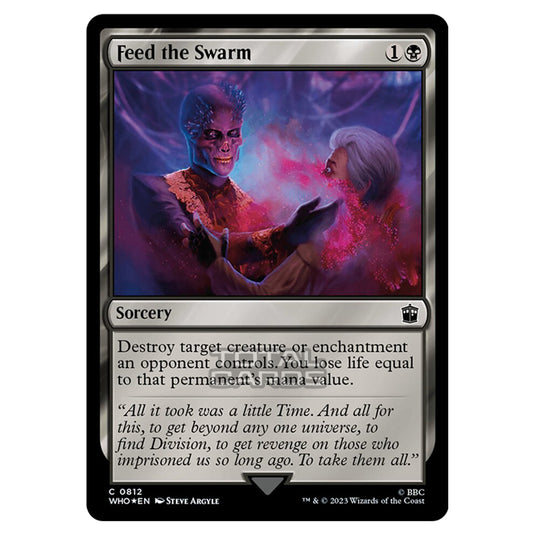 Magic The Gathering - Universes Beyond - Doctor Who - Feed the Swarm (Surge Foil) - 0812