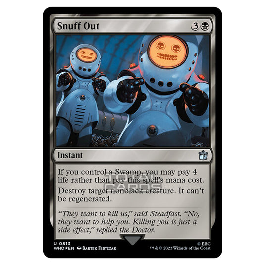 Magic The Gathering - Universes Beyond - Doctor Who - Snuff Out (Surge Foil) - 0813