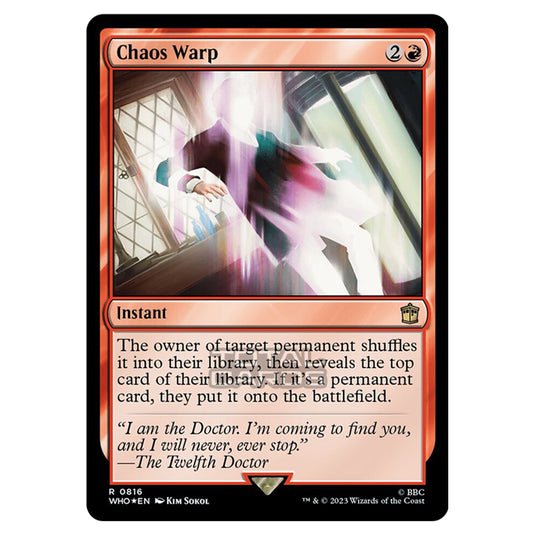 Magic The Gathering - Universes Beyond - Doctor Who - Chaos Warp (Surge Foil) - 0816