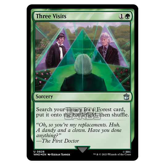 Magic The Gathering - Universes Beyond - Doctor Who - Three Visits (Surge Foil) - 0826