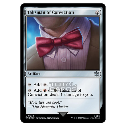 Magic The Gathering - Universes Beyond - Doctor Who - Talisman of Conviction (Surge Foil) - 0838