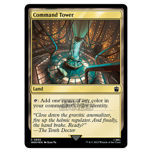 Magic The Gathering - Universes Beyond - Doctor Who - Command Tower (Surge Foil) - 0855