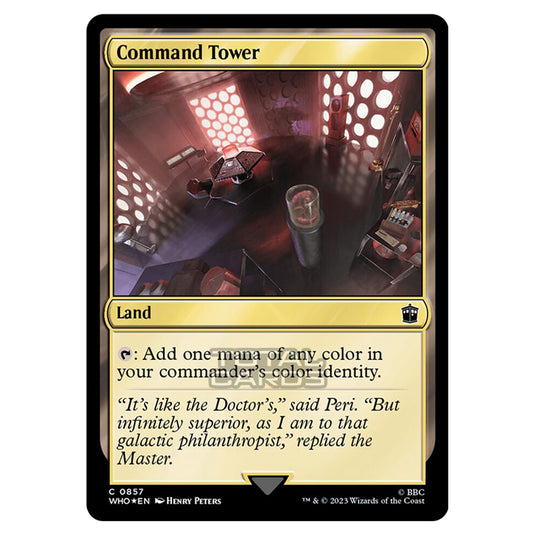 Magic The Gathering - Universes Beyond - Doctor Who - Command Tower (Surge Foil) - 0857