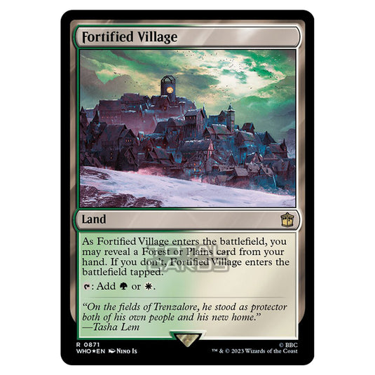 Magic The Gathering - Universes Beyond - Doctor Who - Fortified Village (Surge Foil) - 0871