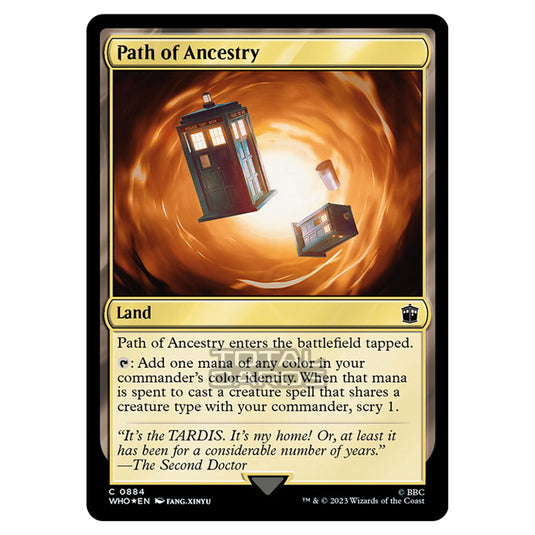 Magic The Gathering - Universes Beyond - Doctor Who - Path of Ancestry (Surge Foil) - 0884