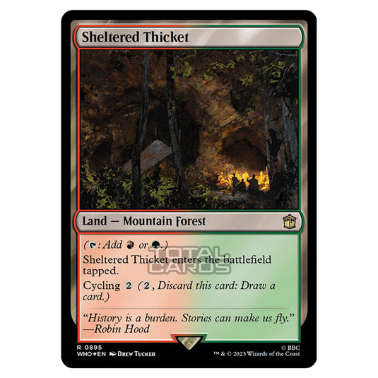 Magic The Gathering - Universes Beyond - Doctor Who - Sheltered Thicket (Surge Foil) - 0895