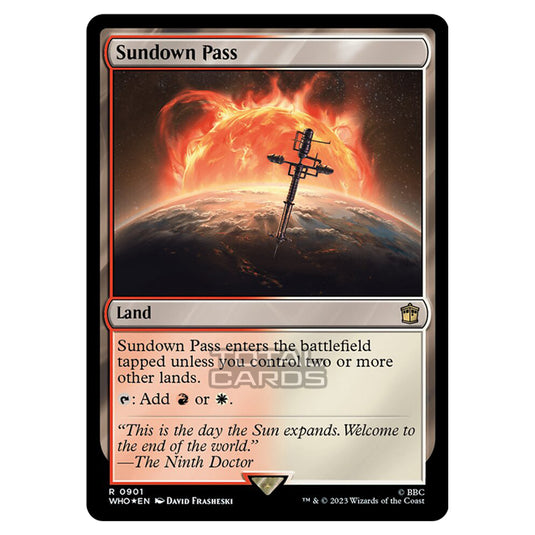 Magic The Gathering - Universes Beyond - Doctor Who - Sundown Pass (Surge Foil) - 0901