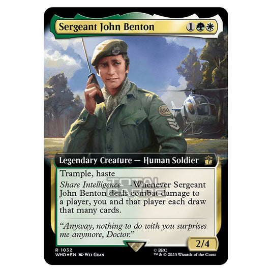 Magic The Gathering - Universes Beyond - Doctor Who - Sergeant John Benton (Surge Foil) - 1032