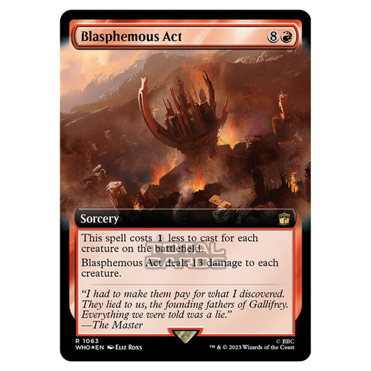 Magic The Gathering - Universes Beyond - Doctor Who - Blasphemous Act (Surge Foil) - 1063