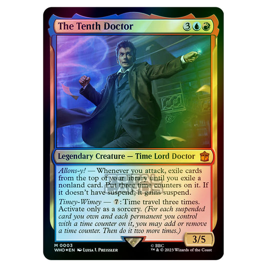 Magic The Gathering - Universes Beyond - Doctor Who - The Tenth Doctor (Commander) - 0003 (Foil)