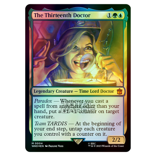 Magic The Gathering - Universes Beyond - Doctor Who - The Thirteenth Doctor (Commander) - 0004 (Foil)