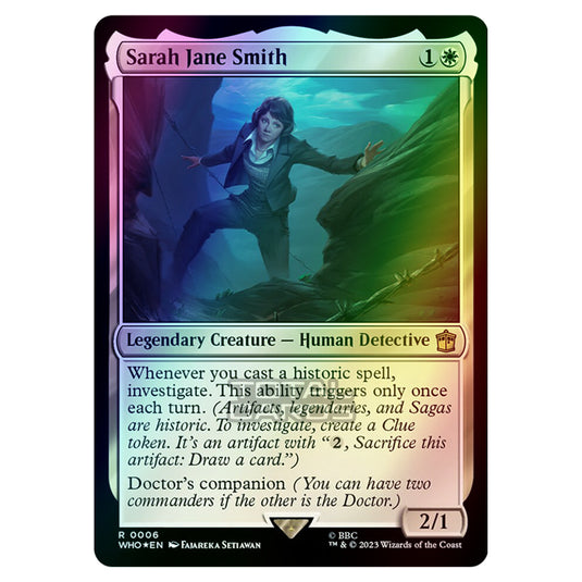 Magic The Gathering - Universes Beyond - Doctor Who - Sarah Jane Smith (Commander) - 0006 (Foil)