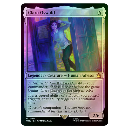 Magic The Gathering - Universes Beyond - Doctor Who - Clara Oswald - 0009 (Foil)