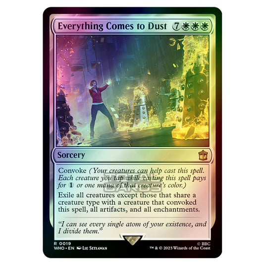 Magic The Gathering - Universes Beyond - Doctor Who - Everything Comes to Dust - 0019 (Foil)