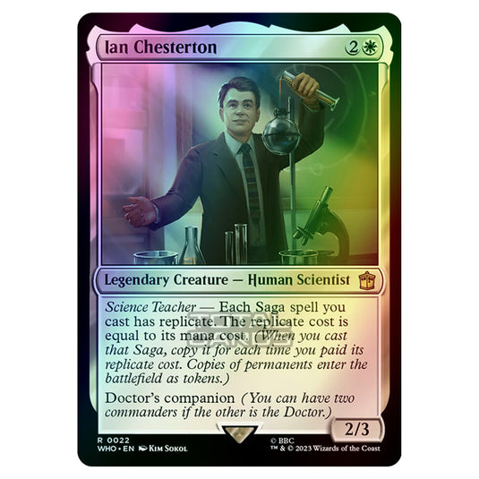 Magic The Gathering - Universes Beyond - Doctor Who - Ian Chesterton - 0022 (Foil)